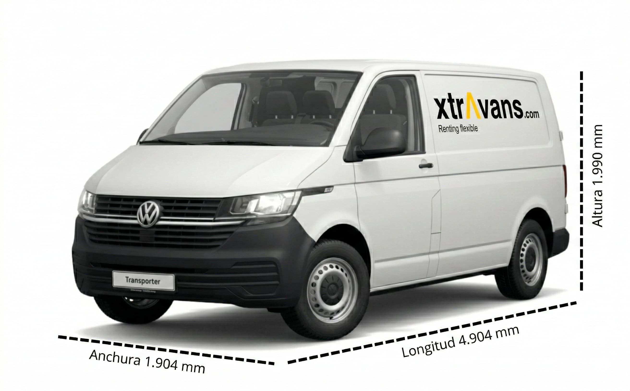Medidas Volkswagen Transporter Furgón